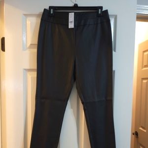 Black NY&Co leather alternative pants.